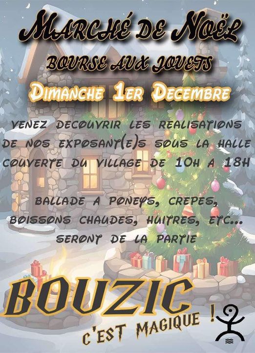 1er Marché de Noël de Bouzic et bourse aux jouets